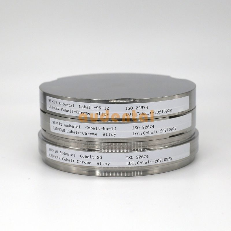 Audental CoCr Block Disc Dental Cobalt Chrome Alloy Disc dla systemu frezowania CAD CAM