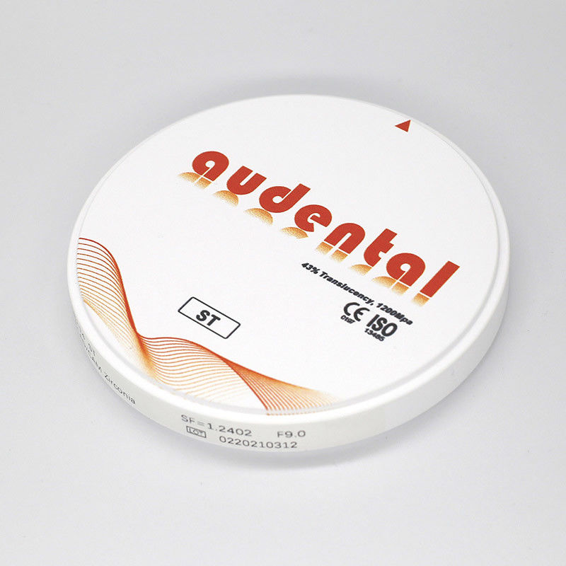 ST/DST CAD CAM Dental Zirconia Blok D Kształt 95 mm Pełne stałe korony CE