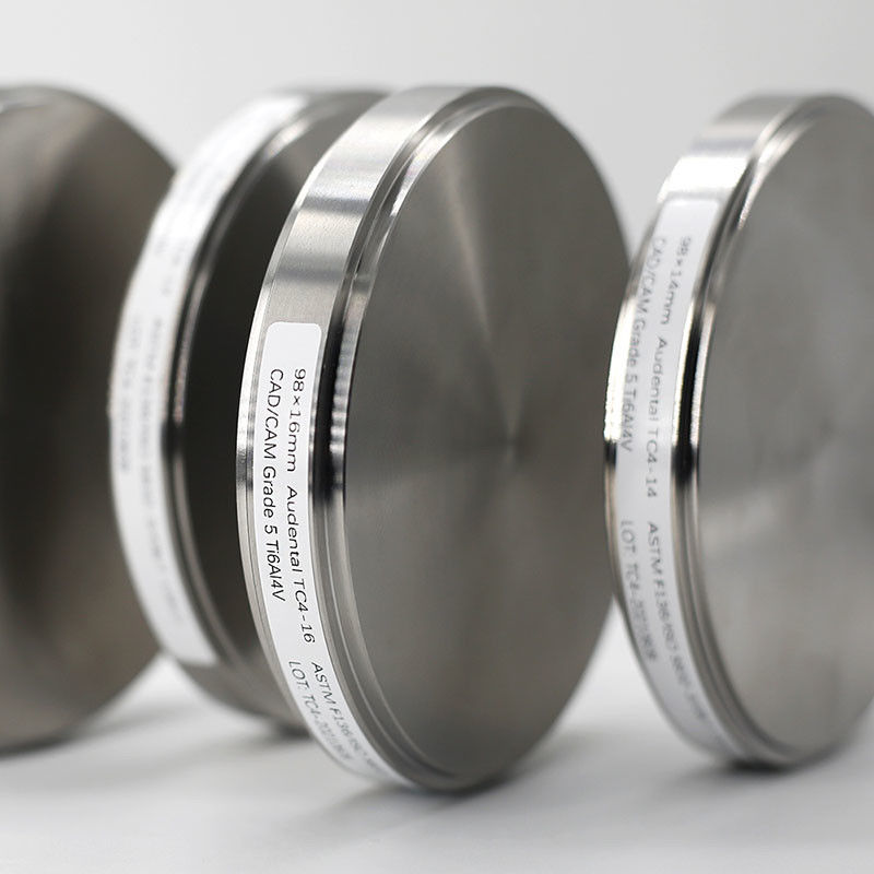 Audental Gr5 CAD CAM Materiał fresowania stomatologicznego Titanium Blank Ti Disc Titanium Blocks Disc