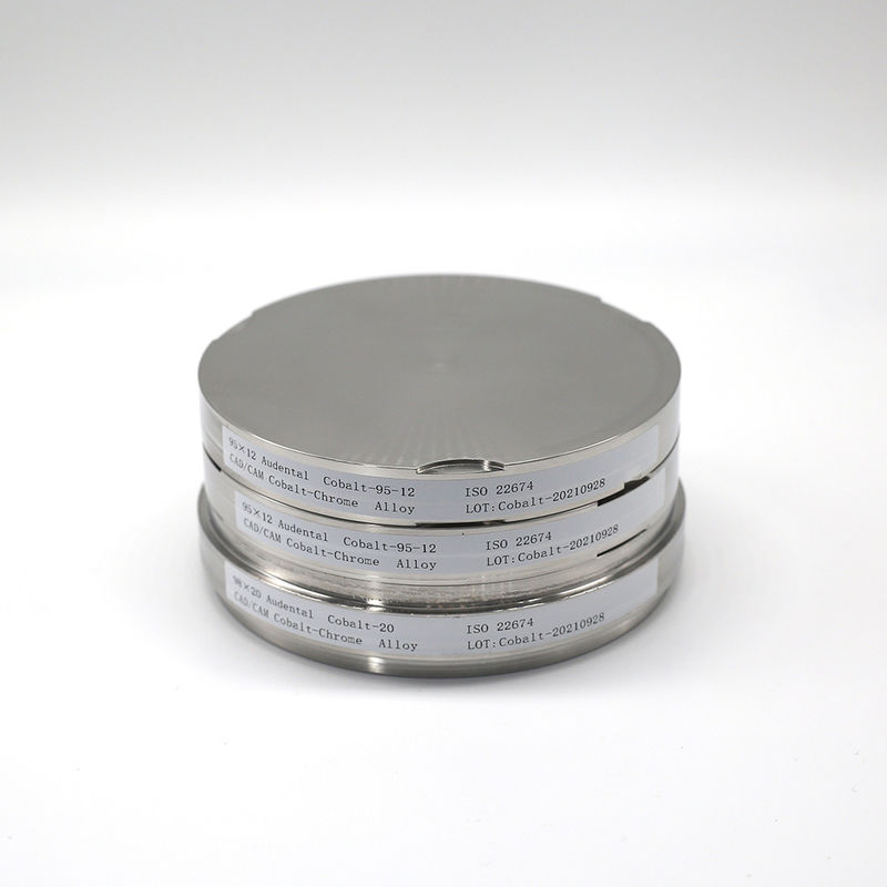 98 mm średnicy Cobalt Chrome Alloy Blank do frezowania Audental Dental Laboratory Clinic Material