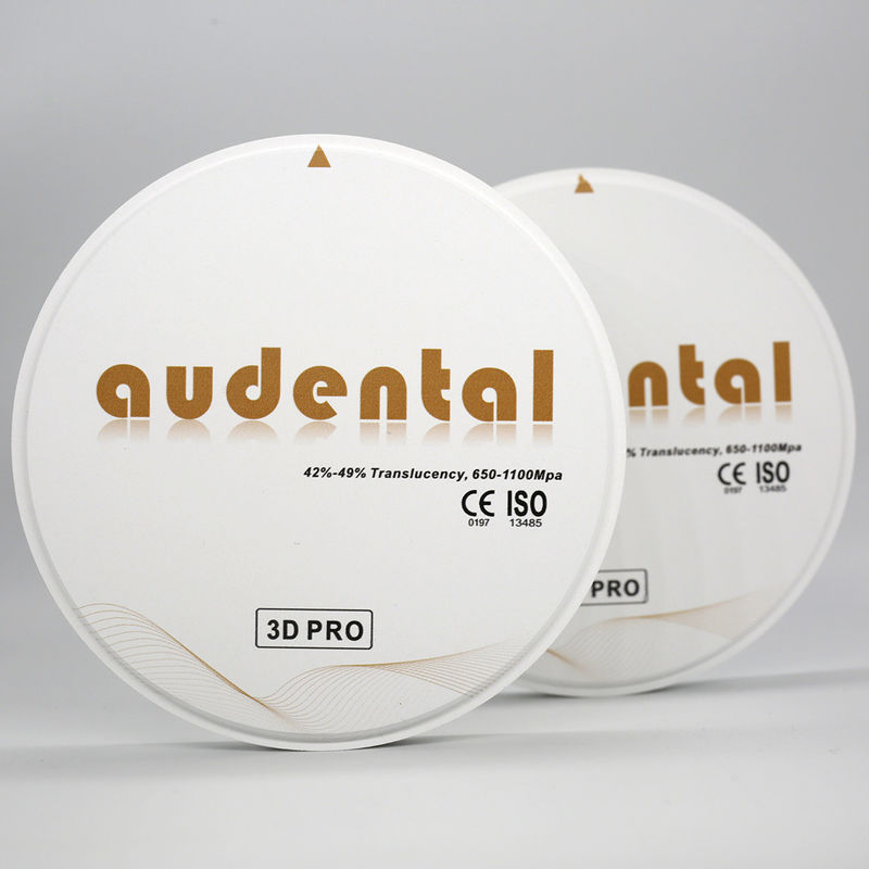 650-1100Mpa Dental Zirconia Block Vita16 Bleach4 Kolor OEM/ODM Dostępny