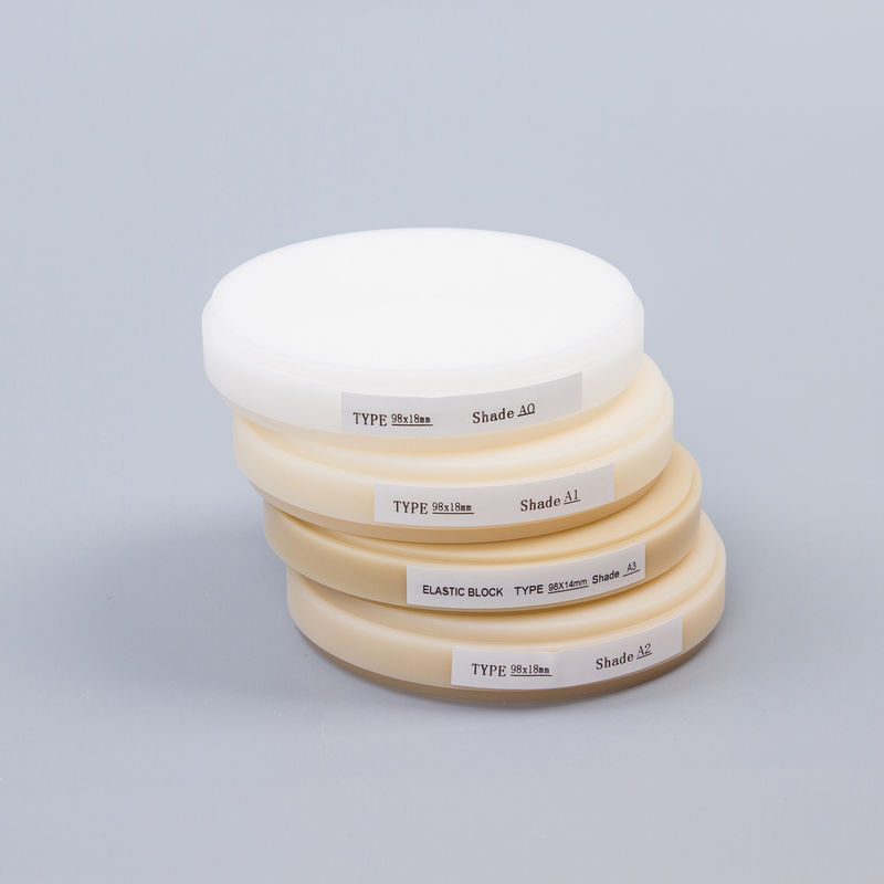 Audental Dental Laboratory PMMA Disc Pink Clear Flexible 98mm PMMA Block OEM