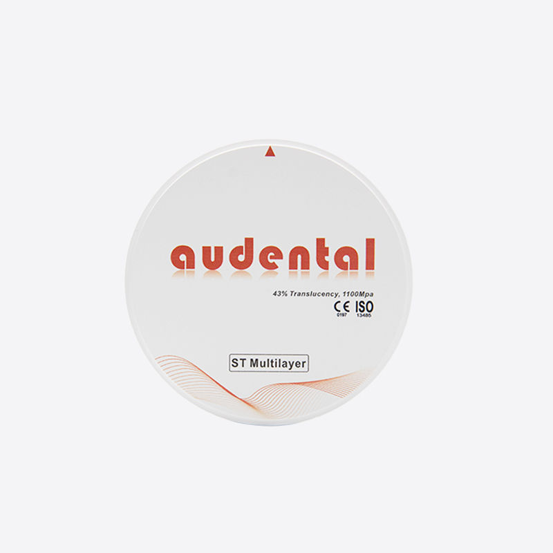 Zębowy cyrkonia Blok dwutlenku cyrkonu z wielowarstwową strukturą dla zwiększonej naturalnej estetyki i wytrzymałości