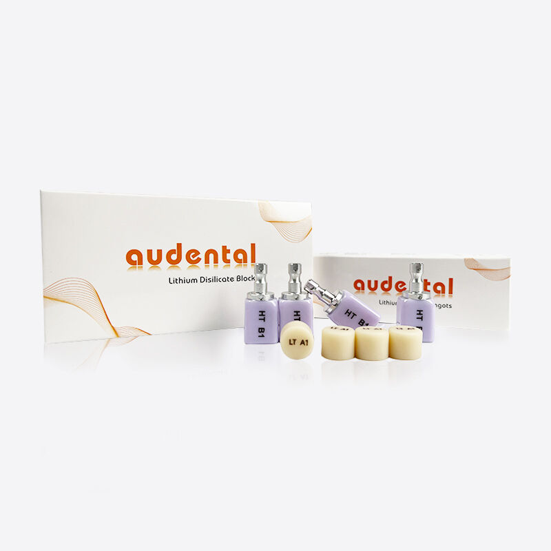 Ceramika szklana dentystyczna z dwukrzemianu litu, zapewniająca wytrzymałość i estetykę dla prac stomatologicznych w odcinku przednim