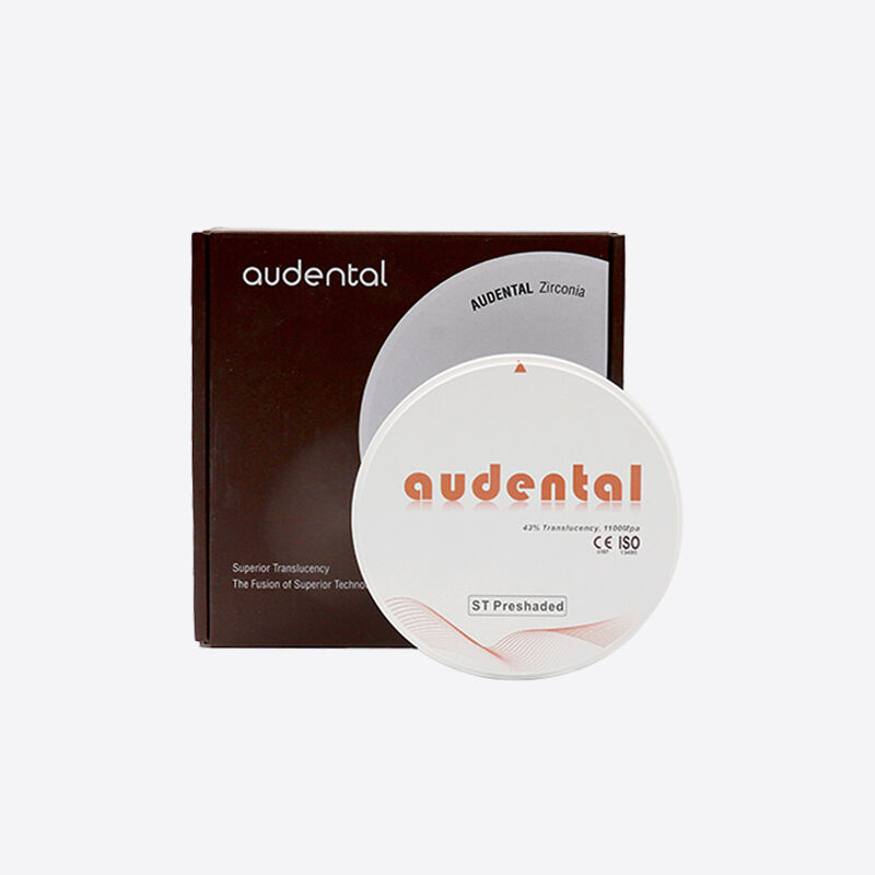 Pre-shaded Zirconia Block o wysokiej przezierności i wytrzymałości na zginanie, idealny do mostów, koron, inlayów, onlayów i licówek