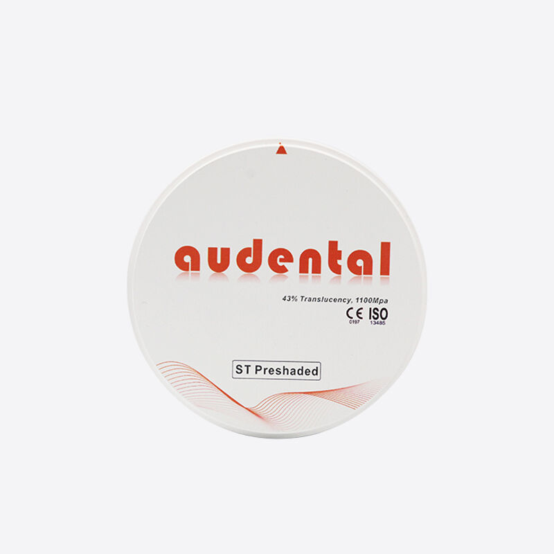 Wstępnie cieniowany blok cyrkonu zapewniający naturalną dokładność odcienia i wysoką przezierność, odpowiedni do koron, mostów i licówek