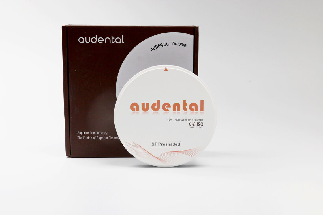 Pre-shaded Zirconia Block Zapewniający Jednolitą Dokładność Koloru i Wysoką Przezierność dla Naturalnie Wyglądających Odbudów Stomatologicznych