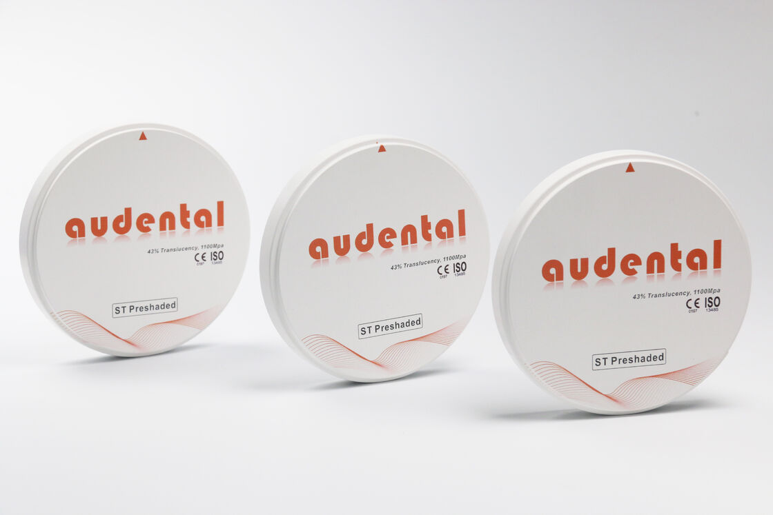 Pre-shaded Zirconia Block Zapewniający Jednolitą Dokładność Koloru i Wysoką Przezierność dla Naturalnie Wyglądających Odbudów Stomatologicznych