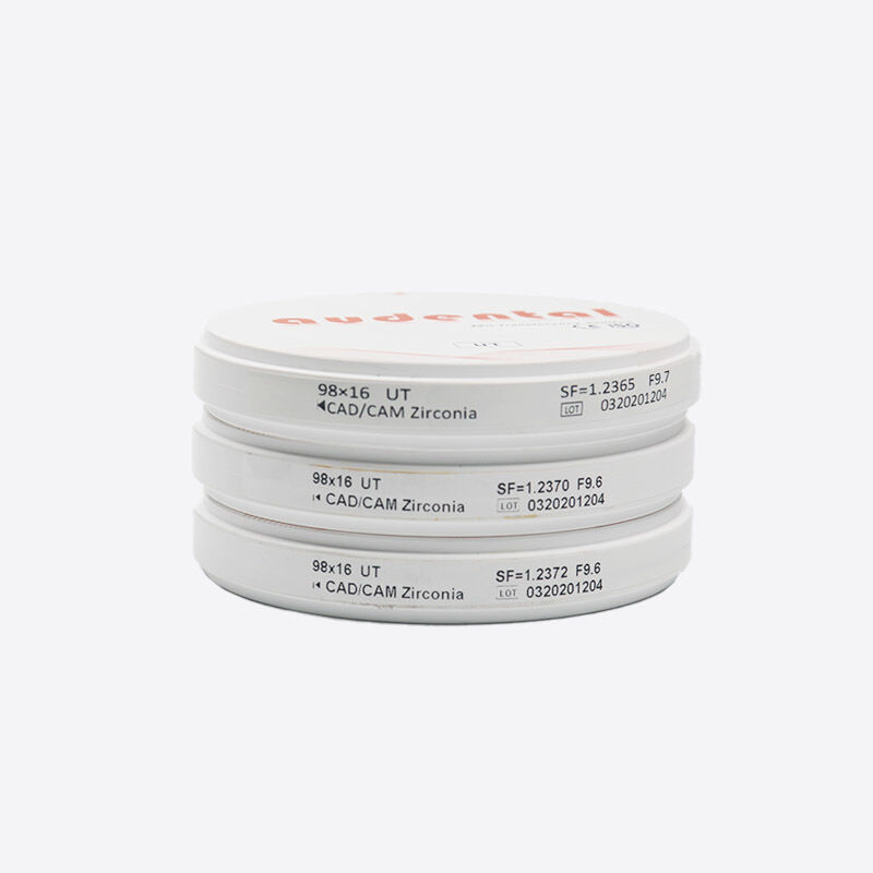 Materiał CAD CAM z blokiem cyrkonii stomatologicznej o doskonałej przepuszczalności światła i wydajności sinterującej dla zastosowań stomatologicznych