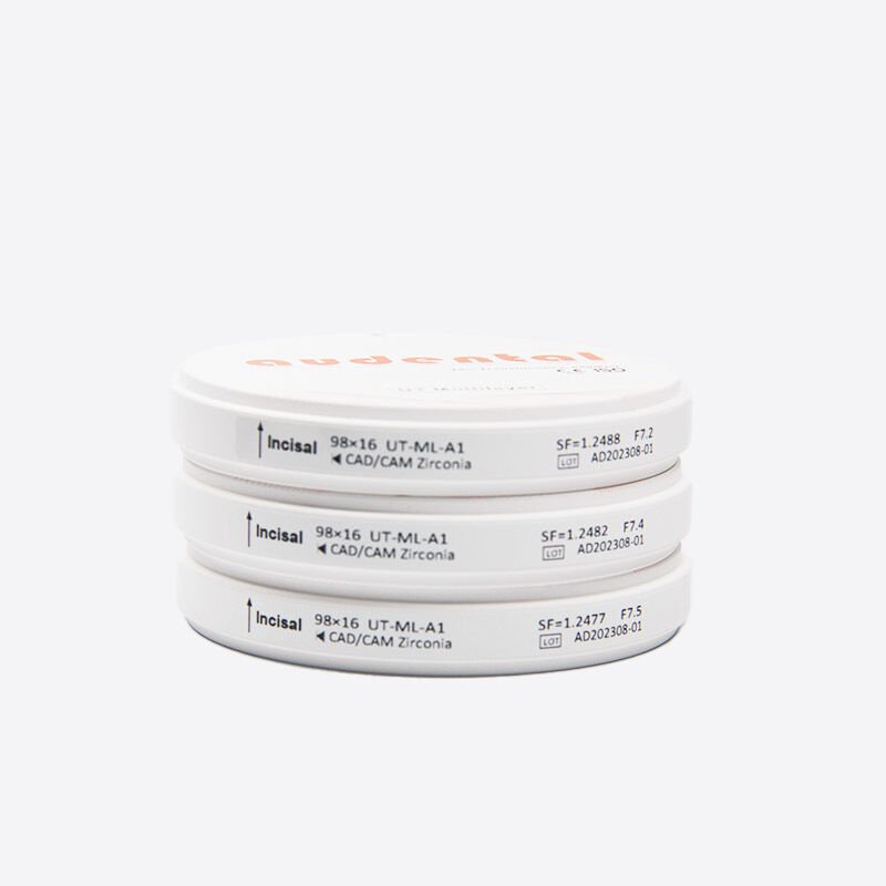 Wielowarstwowy blok z cyrkonii zapewniający zrównoważoną wytrzymałość i wysoką przejrzystość dla przednich i tylnych zastosowań dentystycznych