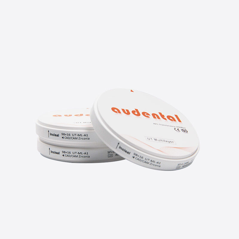 Wielowarstwowy blok z cyrkonii zapewniający zrównoważoną wytrzymałość i wysoką przejrzystość dla przednich i tylnych zastosowań dentystycznych