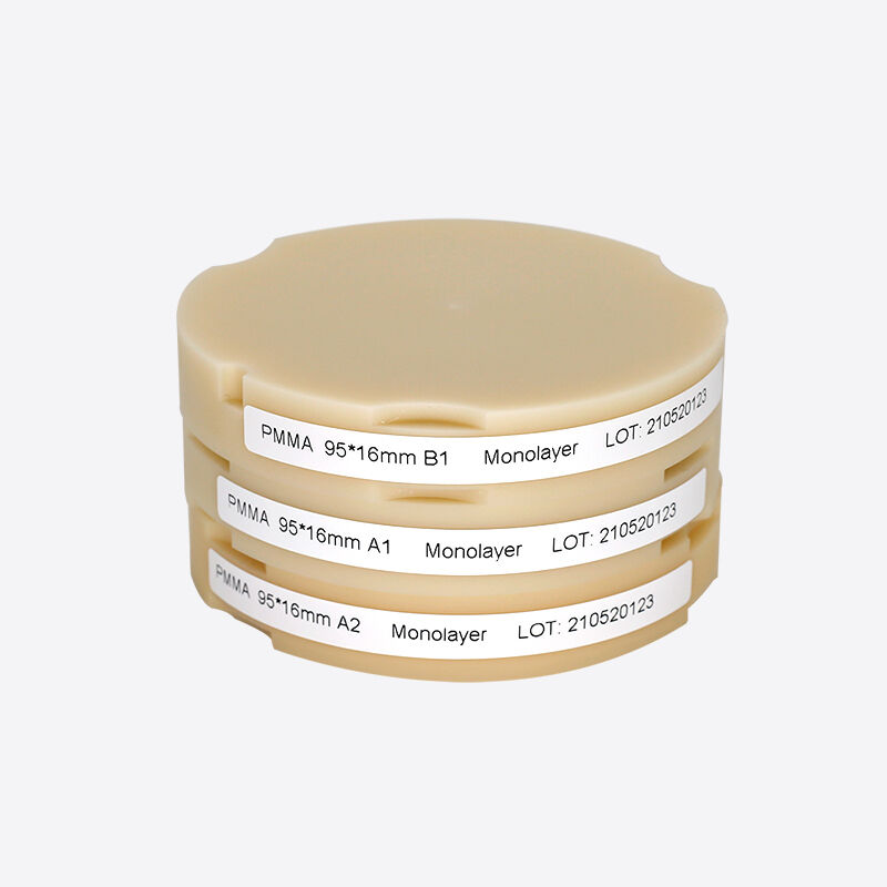 Stomatologiczny Pmma Blok Różowy A2 Baza protezy Gum Shade dla tymczasowych koron Mosty pełne protezy ramy frezowania Rozmiar 98mm 95mm