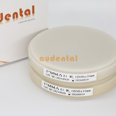 Wielowarstwowy materiał implantu blokowego Pmma Dental PMMA Disk Open System OEM