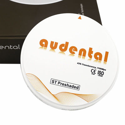 Blok z tlenku cyrkonu CAD CAM wstępnie cieniowany ST/DST Wysoka przezierność cyrkonu 43% ISO