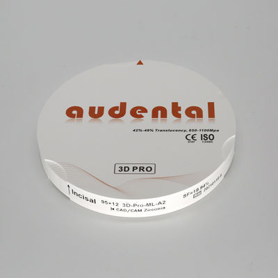 CAD CAM Dental Zirconia Block / Blank 95mm Cyrkonzhan Frezarka