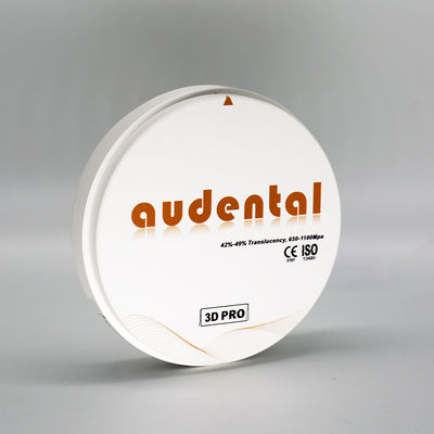 Przejrzystość 42-49% Audental CAD CAM Zirkon Disc, 20 kolorowy Dental Zirconia Block