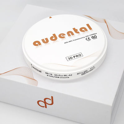 Audental Ceramic Dental Cad Cam Zirconia Block White ST 3D PRO Zirconia Disc Blank