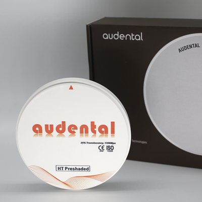 Audental Odbudowa Dentystyczna HT Biała 98mm Bloki Cyrkonu Laboratorium Dentystyczne CAD CAM System Cena Fabryczna Materiały Stomatologiczne